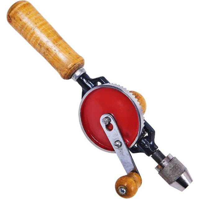 Manual hand held drill double pinion ¼" crank drilling rapid drilling small hole