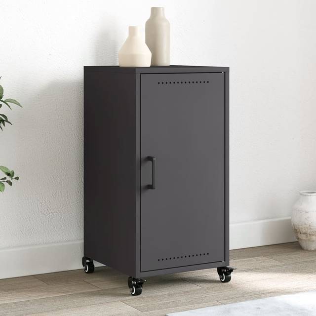vidaXL Sideboard Black 36x39x72 cm Steel