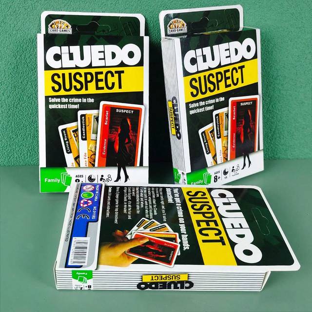 SHEIN 1pc &#34;Cluedo&#34; Fun Strategy Card Game,Party Board Games,Family Gathering Game Card,Holiday Card Games,Adult Party Games Suitable For Halloween/Christmas