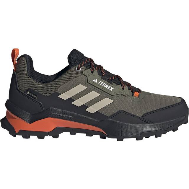 adidas För Män Terrex AX4 GORE-TEX Hiking Shoes, Olive Strata/Wonder Beige/Core Black, 41 1/3 EU