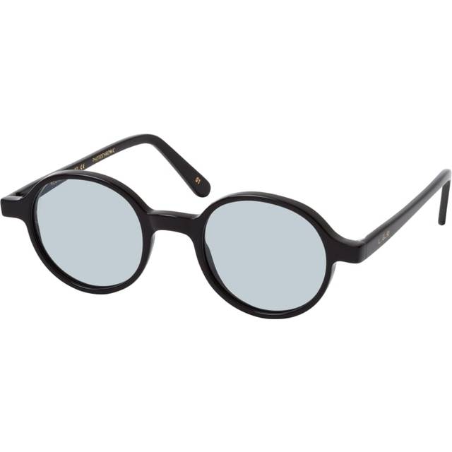 L.G.R REUNION SMALL blue 01, ROUND Sunglasses, UNISEX - Black