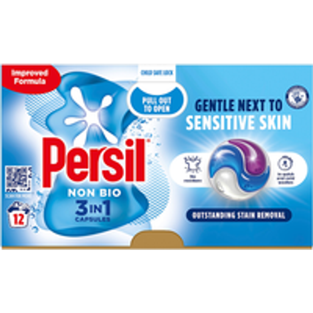 Persil 3 in 1 Non Bio Washing Capsules - 12 - 12 Washes