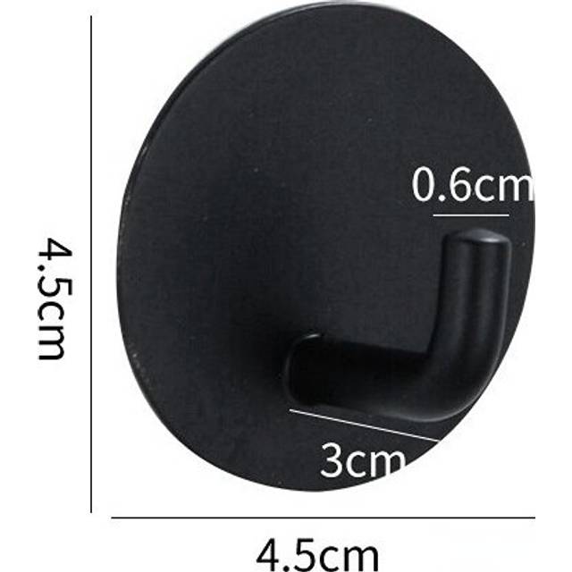 (a-6 stainless steel) Multi-purpose Wall Hook Door Keys Cloth Coat Hook Bathroom Towel Robe Hanger Hook Adhesive Kitchen Hardware Rack Shelf Bag Hook