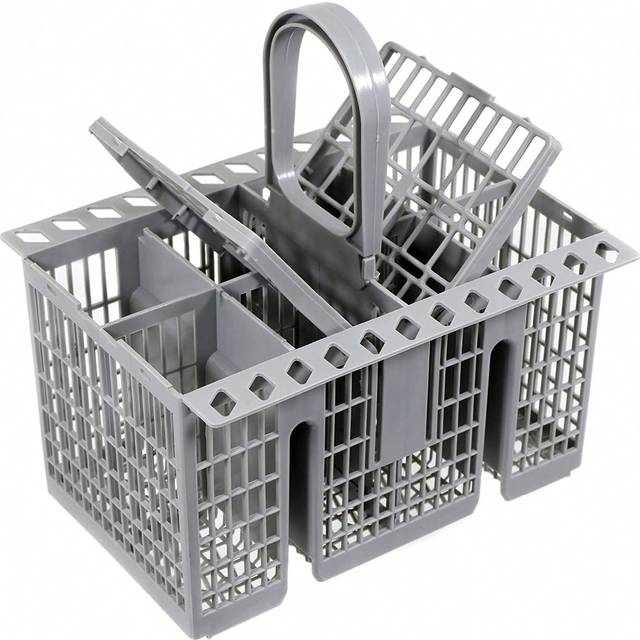 SHEIN Universal Dishwasher Silverware Cutlery Basket (9.5 X 5.4 X 4.8 Inches) Compatible With Hotpoint 99673-8729,C00257140 C00386607, Compatible With GE, C