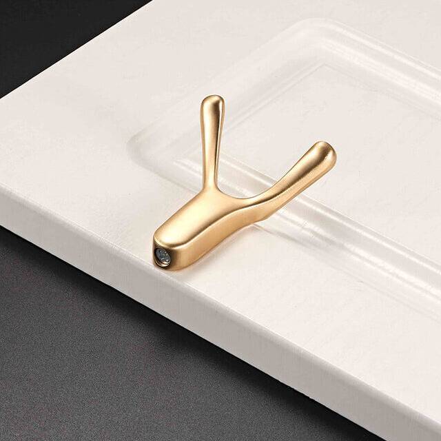 (a-Copper wire drawing) Wall Hanging Clothes Hook Bedroom Robe Hook Living Parlor Coat Hook Bedroom Robe Hook Towel Hook Bathroom Accessories