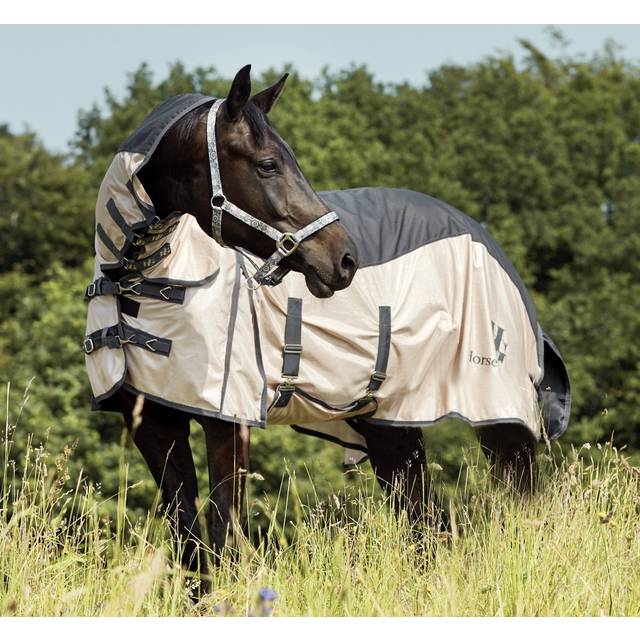 Insect/summer blanket in waterproof mesh HorseGuard - Beige