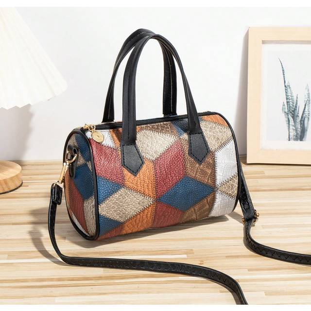 SHEIN 1pc Vintage Old Flower Polka Dot Mini Crossbody Bag, Fashion Mini Shoulder Bag, Women&#39;s Zipper Mini Tote Purse, Suitable For Women, Girls, Girls, Holi