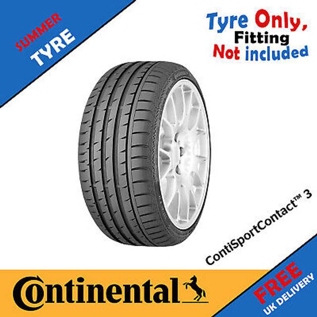 Continental 245/40/r18 tyre x1 245 40 18 97y fr xl sport contact 3 mo 72db
