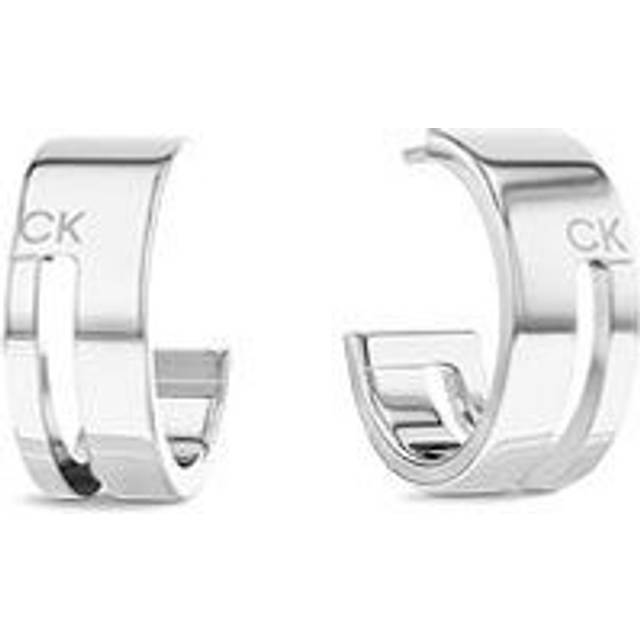 Calvin Klein Jeans for woman. 35000677 Geometric Essentials earrings silver plated (OSFA), Casual, Stainless steel