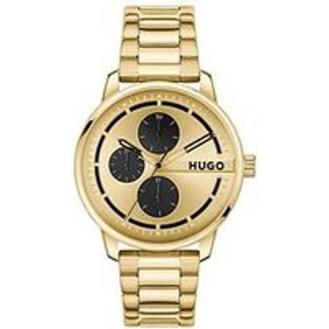 HUGO 1530385 Stamp Gold Plated Bracelet Watch - W45422