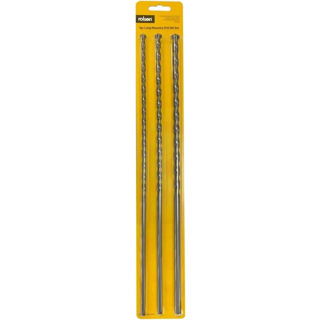 Rolson 3pc 400mm Long Masonry Drill