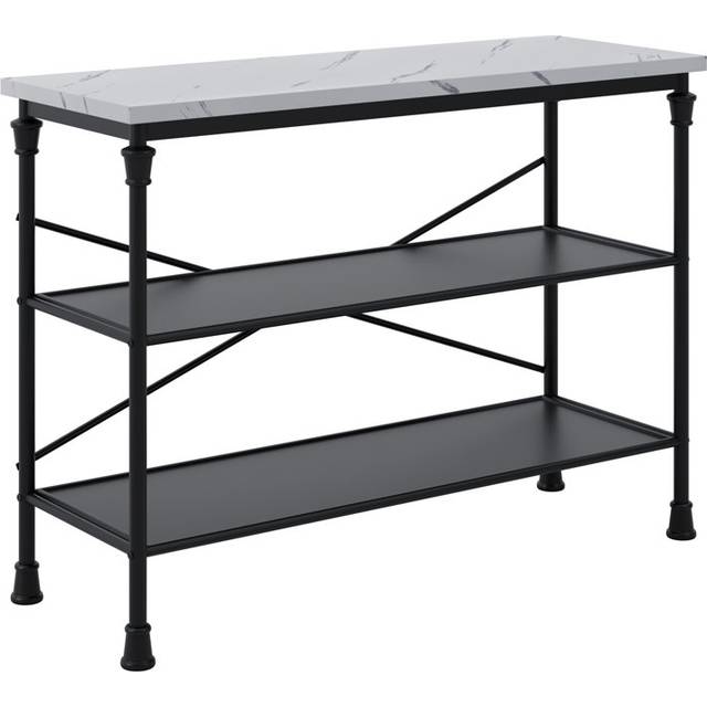 Fairmont Marble Effect Console Table - Elegant Design with Durable