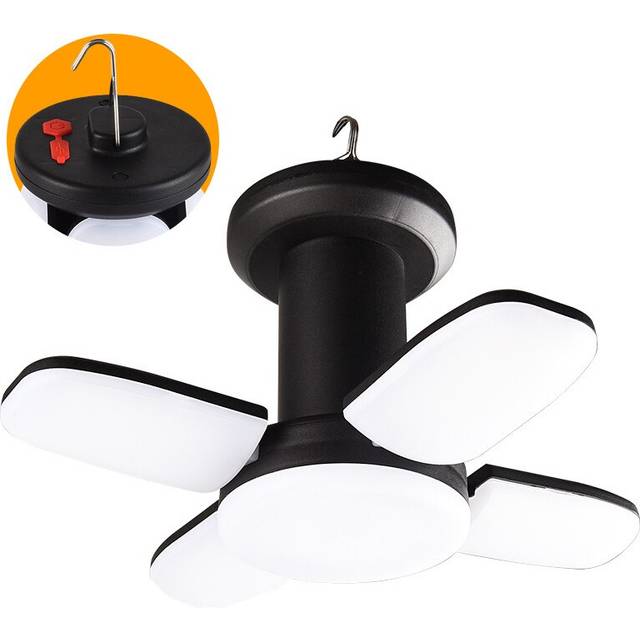 (B-USB Rechargeable) Outdoor Lighting LED Leaf Camping Lamp Hung Emergency Solar USB Rechargeable