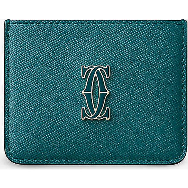 Cartier Blue C De Leather Card Holder 1 Size