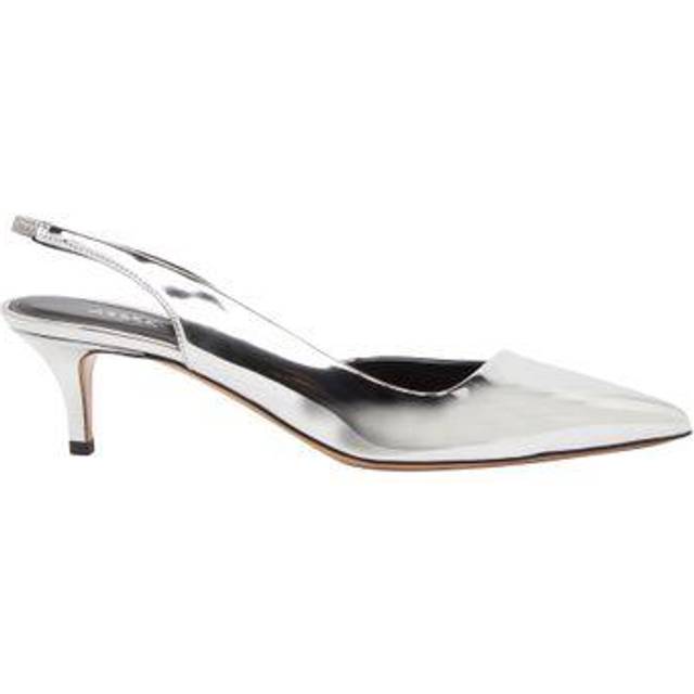 Isabel Marant Women's Piery Leather Slingback Court Heels - UK 5 - Silver