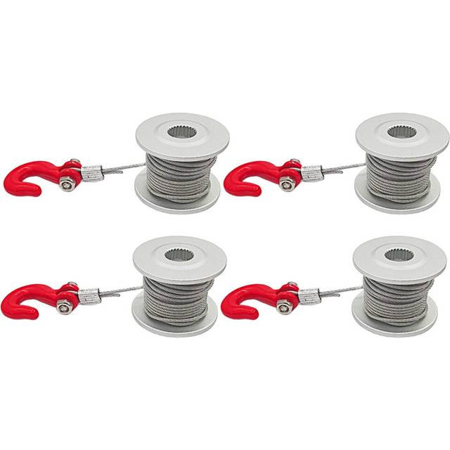 4PCS 25T Steering Gear Servo Winch Wheel Drum for 1/10 RC Crawler Car TRX4 Axial SCX10 90046 D90 D110