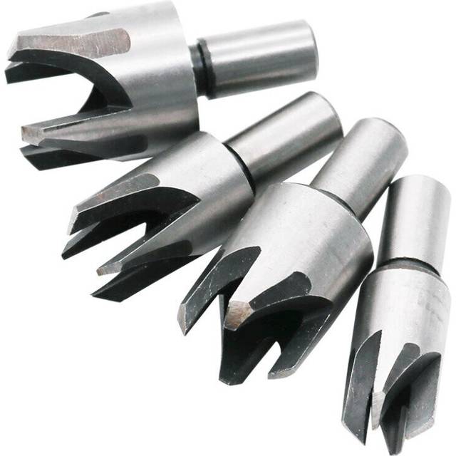 2 Sets Round Woodworking Plug Cutter Cutting Drill Bits Set Dowel Maker Tool