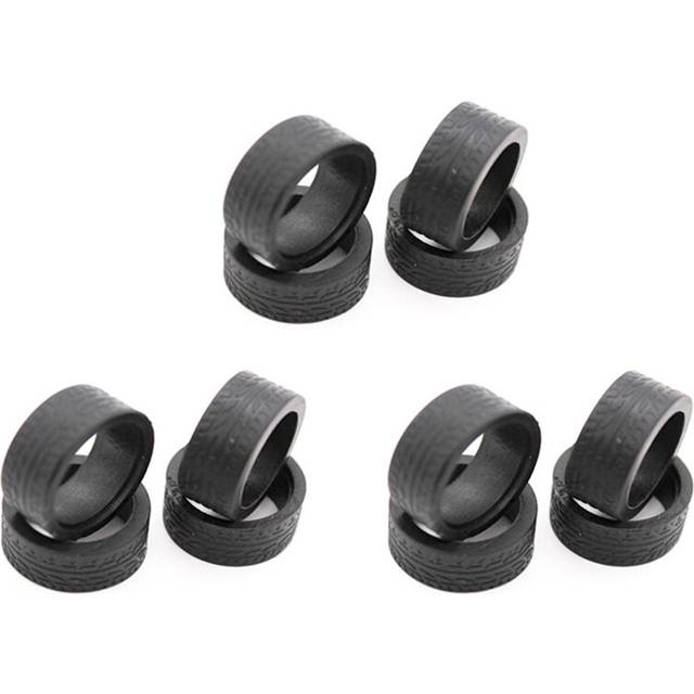 12Pcs Rubber Tyre Tires Wheel for K969 K989 P929 Iw04M Iw02 Mini-Z Mini-D Mini-Q 1/28 RC Drift Racing Car