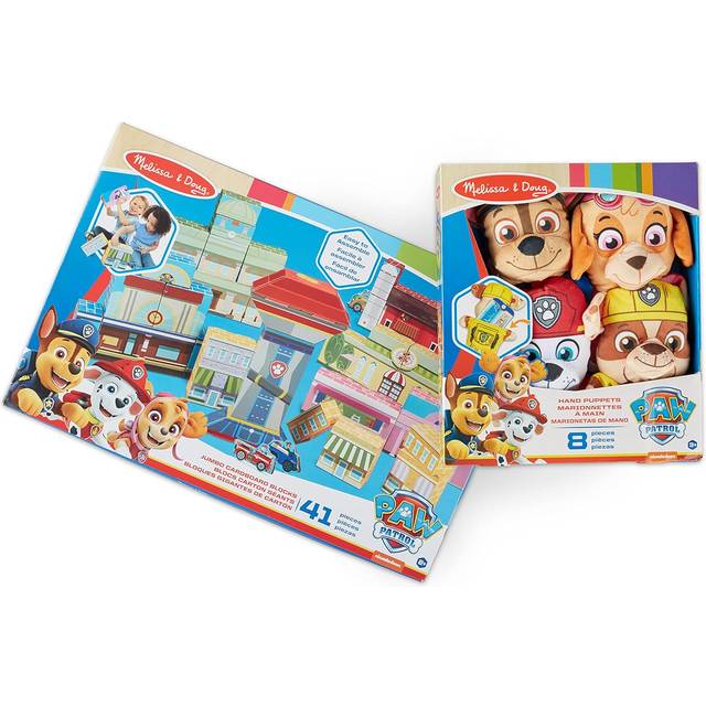Melissa & Doug PAW Patrol Hand Puppets (4 Puppets  4 Cards) - PAW Patr