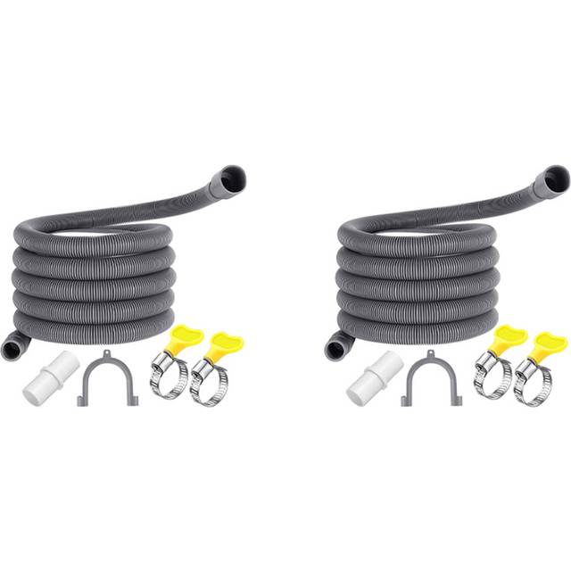 2X Washing Machine Drain Hose 10 Ft Flexible Dishwasher Drain Hose Extension Kits Washer Discharge Hose
