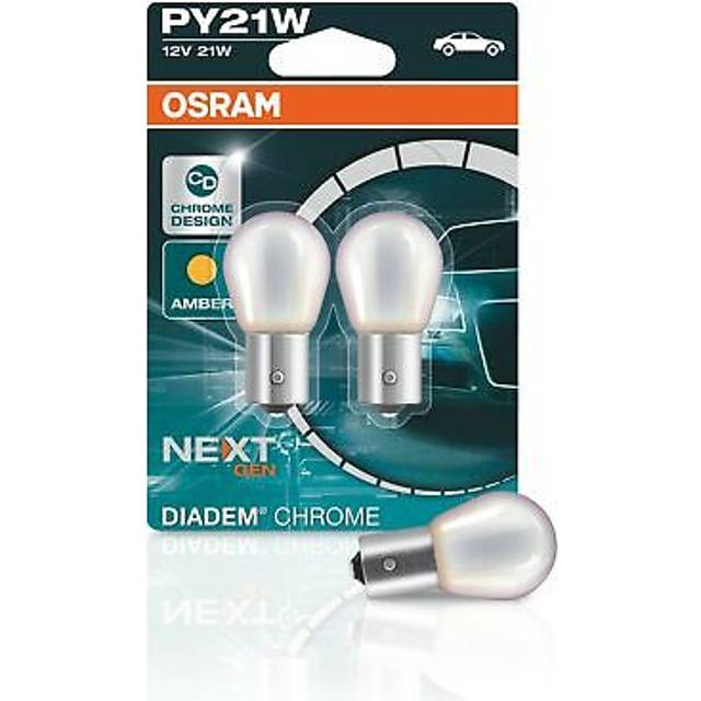 2x bau15s py21w osram diadem chrome next generation lamps bulbs silver indicator