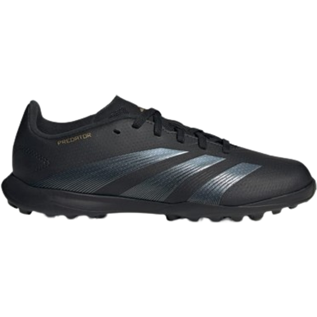 adidas Unisex – Barn PREDATOR LEAGUE J Football boots Turf, Core Black/Carbon/Gold Metallic, 29 EU