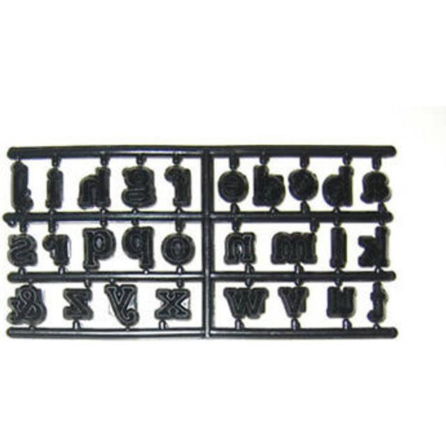 ALPHABET LOWER CASE icing sugarcraft cutter set - White