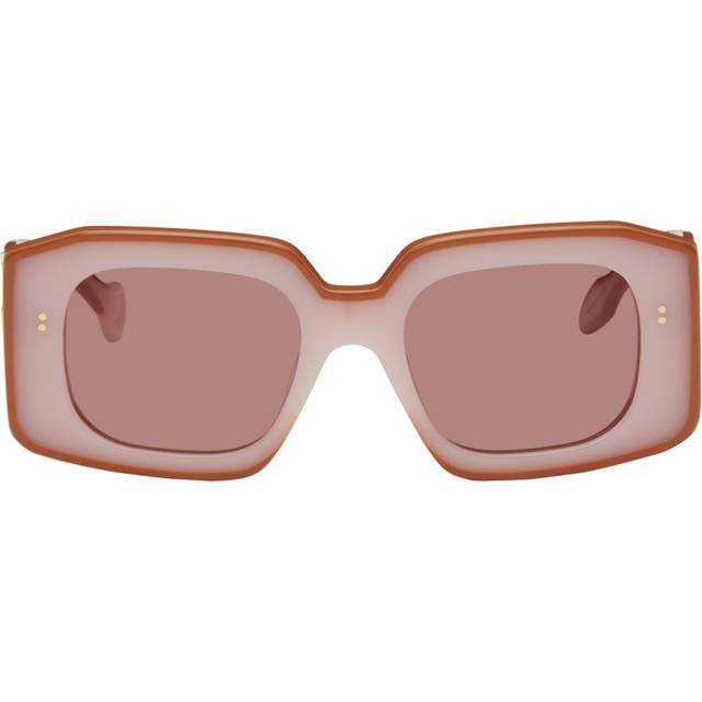 JW Anderson, Accessoarer, Dam, ONE Size, Rosa Gradient Oversized Solglasögon - pink (ONE SIZE)