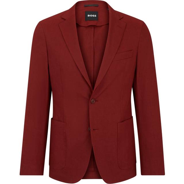 BOSS Hugo Boss Hanry Slim Fit Linen-Blend Blazer