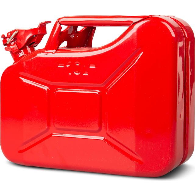 Never Stop Sheet Metal Jerry Can 10L Red