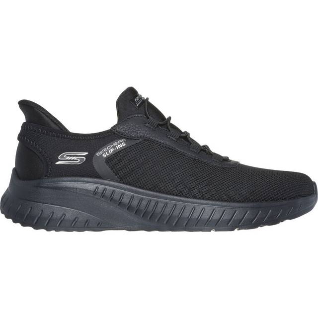Skechers herr Bobs Hands Free Slip-ins Squad Chaos-Tough Walk sneakers, svart, 44 EU