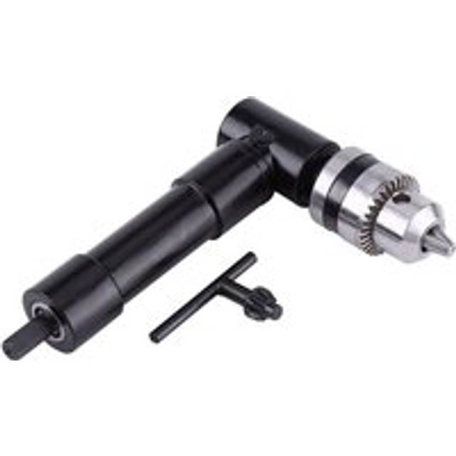 Coocheer - 1/2 Chuck Angle Drill Attachment, Heavy Duty 90 Degree Drill + 8mm Right Angle Hex Shank Drill Adapter, Corner Attachment, Extension Drill