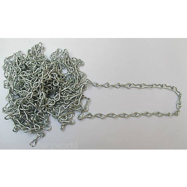 Jack chain galvanised 3mm x 10m - hanging baskets bird feeders light sign garden