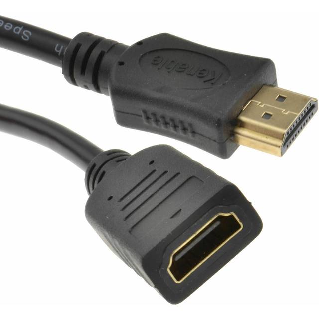 kenable HDMI 1.4 High Speed 3D TV Extension Lead Male to Female Cable  0.5m 50cm