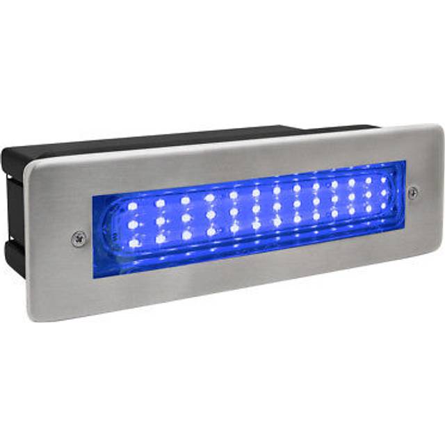 Led brick light wall light recessed stainless steel in blue ip68