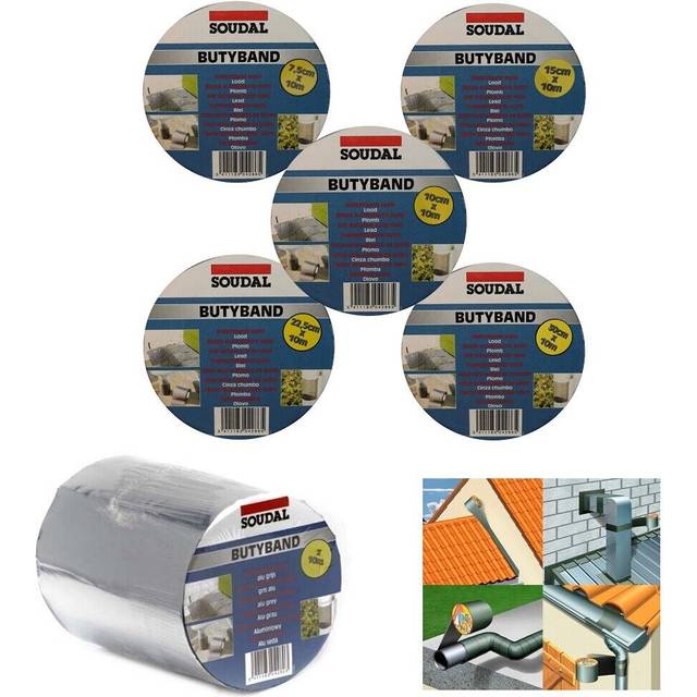 Soudal Butyband Butyl Flashing Tape Lead 225mm x 10m