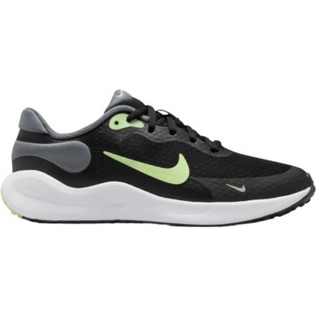 Revolution 7 JR sneakers, BLACK/BARELY VOLT-SMOKE GREY-WHITE, Barn, 4.5