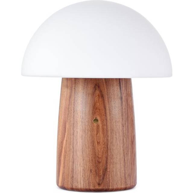 Wooden Mushroom Lamps (Large Natural Walnut Wood)