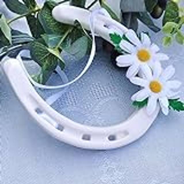 Talking Tables White Ceramic Lucky Horseshoe