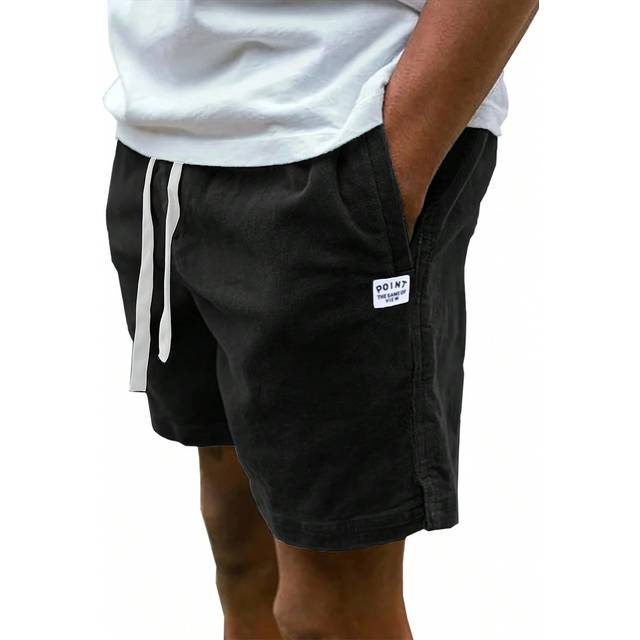 SHEIN Men Letter Patched Drawstring Waist Tennis Shorts