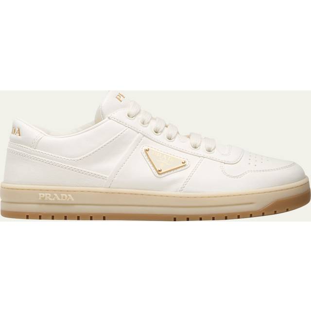 Prada Leather Downtown Sneakers - Neutral - 36