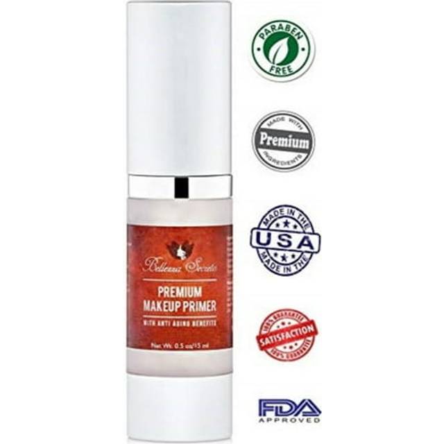 Premium Foundation Makeup Primer- anti aging fine lines wrinkles & pore minimizer primer - Enriched with Vitamin A C & E for flawless skin- Waterproof