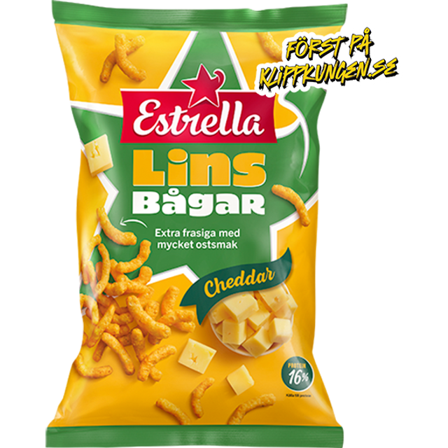 Estrella Linsbågar Äkta Cheddar 150g