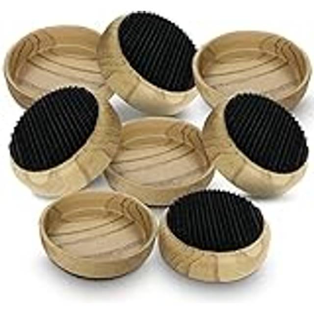 4 rubber base castor cups non-slip wooden floor sofa chair furniture protectors
