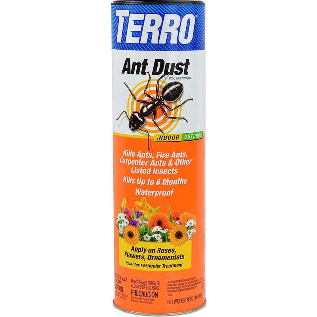 TERRO T600 Ant Dust Powder Killer for Indoors and Outdoors - Kills Ants, Fire Ants, Carpenter Ants, Roaches, Spiders, and Other Insects