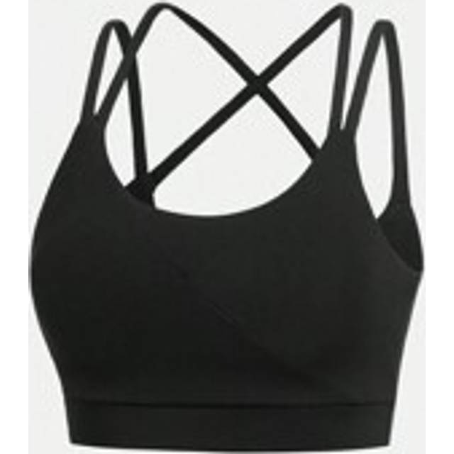 SHEIN Tween Girl Criss Cross Back Sports Bra
