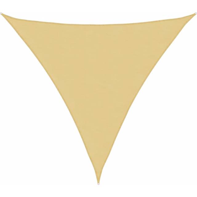 vidaXL Sun Shade Sail Sand 6x6x6 m 100% Polyester Oxford - Yellow
