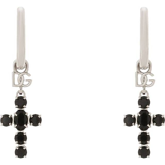 Dolce & Gabbana Crystal Charm Drop Earrings - One size