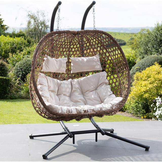 Artemis Home Beauchamp 2 Seater Cream Swing Chair