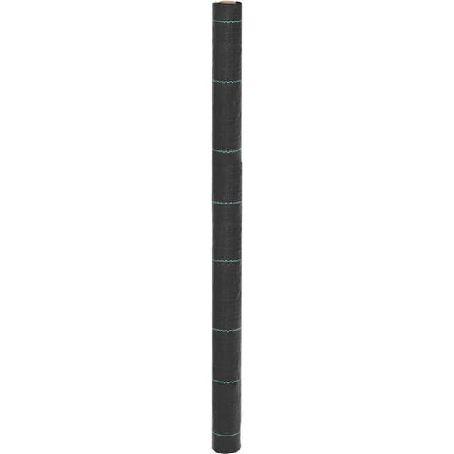 vidaXL Weed Membrane Black 1.5x10 m PP - black